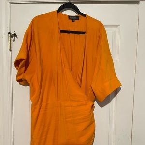Plus Size (24W) Orange Romper